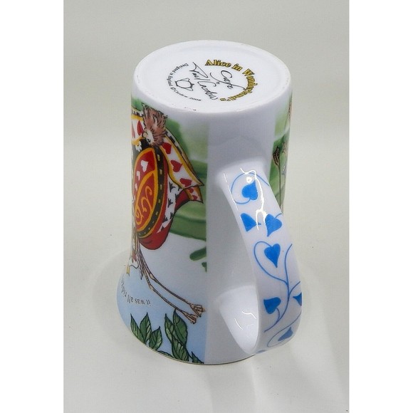 Paul Cardew Cafe "Alice In Wonderland" Queen of Hearts & Alice Tall Coffee Mug - Picture 8 of 9